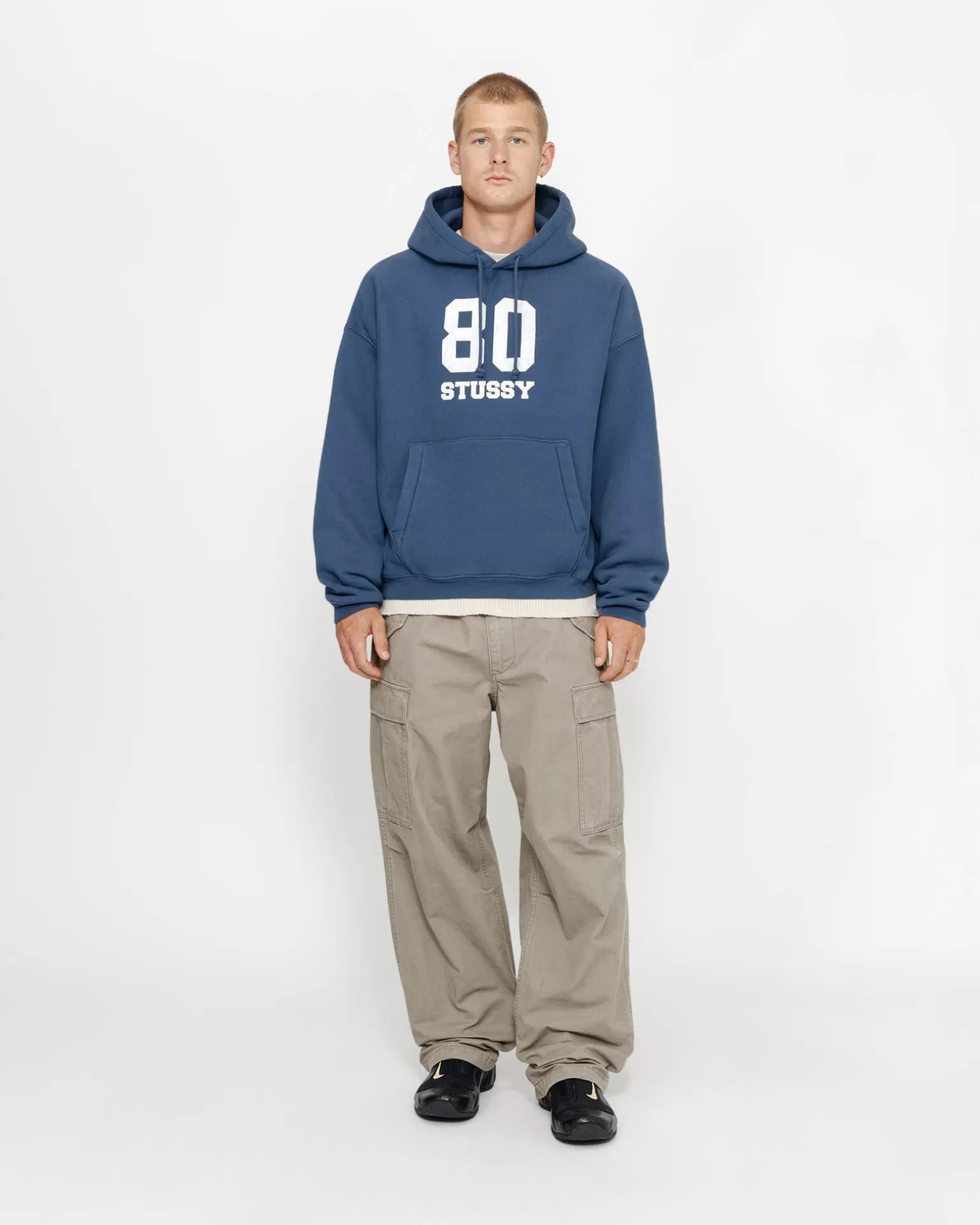 Cheap Stüssy 80 RELAXED HOODIE Blue