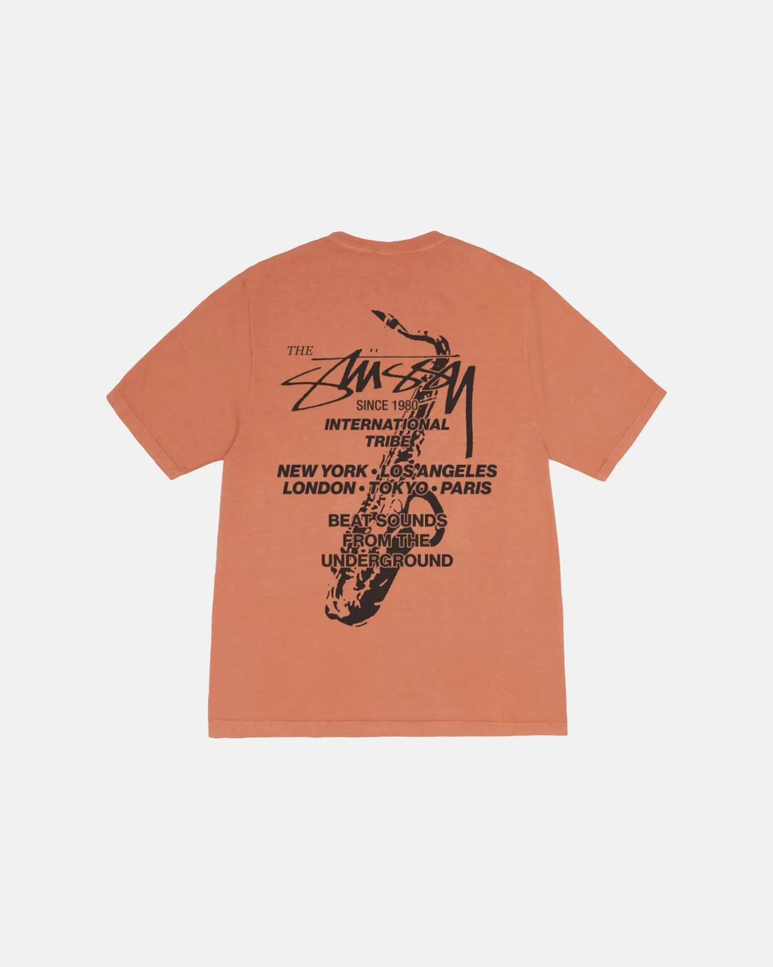 Outlet Stüssy BEAT SOUNDS TEE PIGMENT DYED Rust