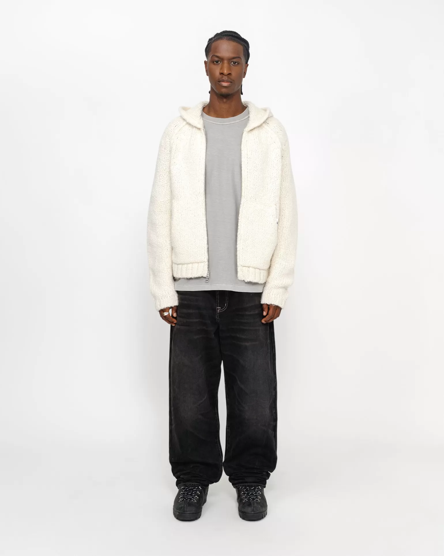 New Stüssy BIG OL' JEAN VINTAGE WASH DENIM Black