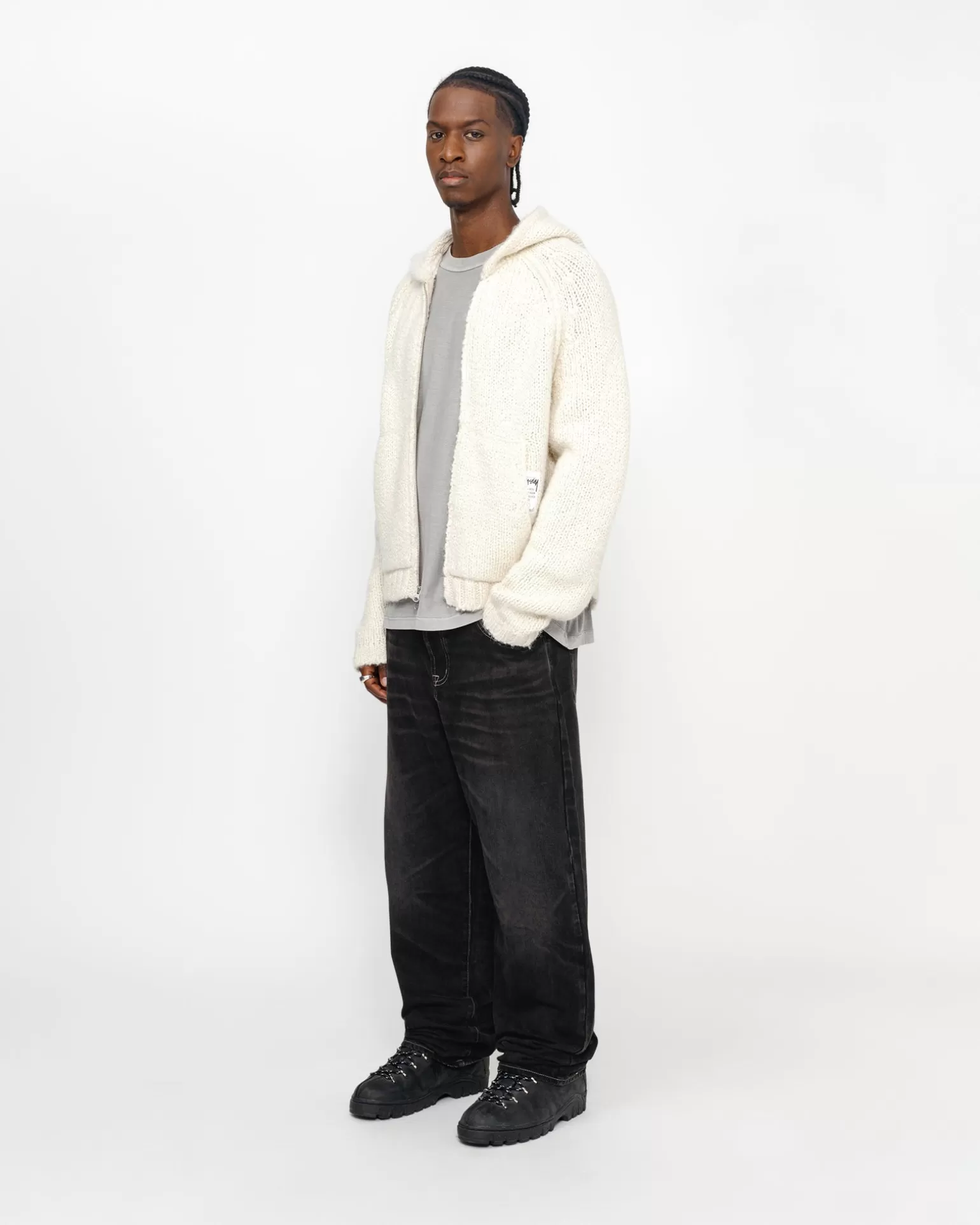 New Stüssy BIG OL' JEAN VINTAGE WASH DENIM Black
