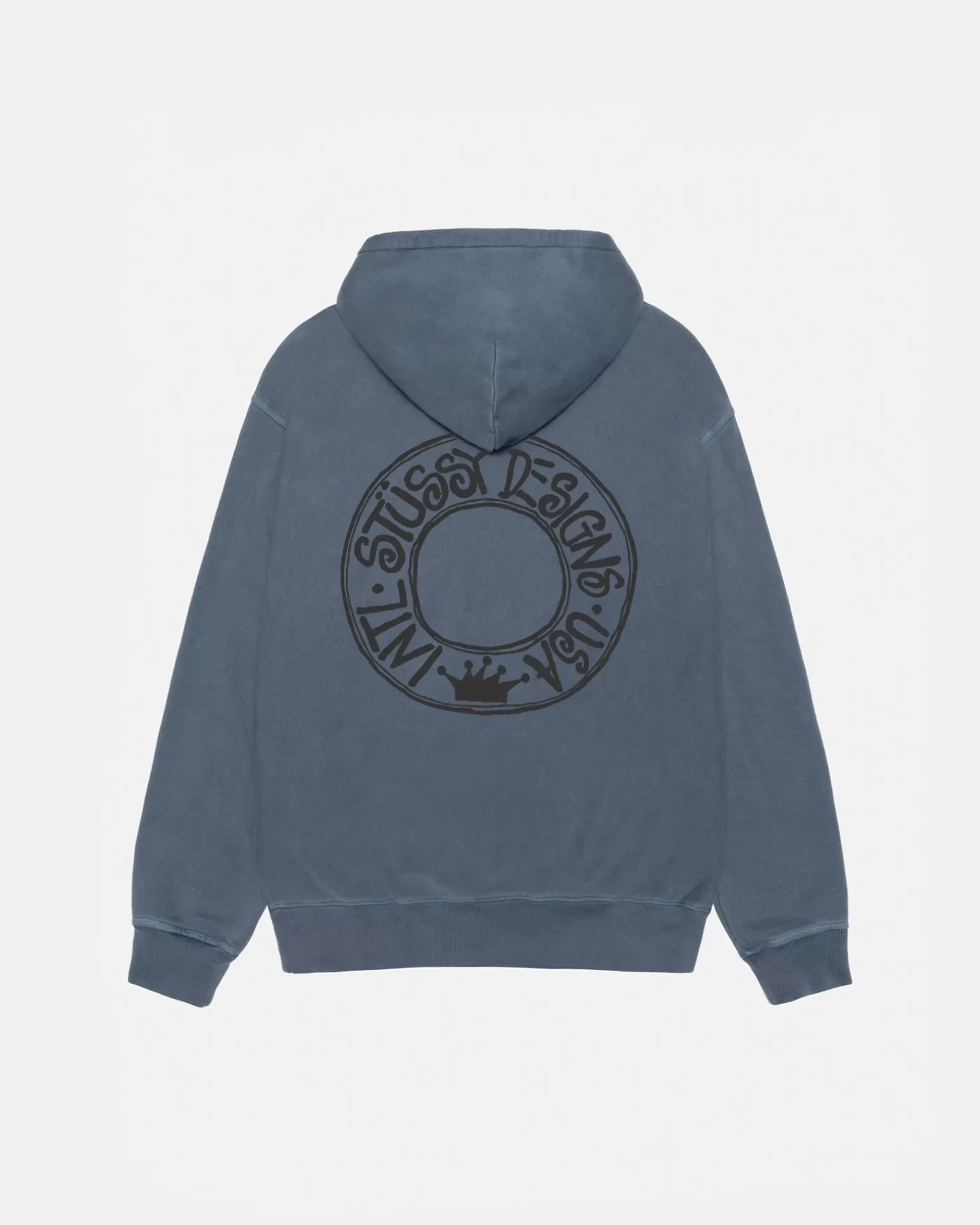 Cheap Stüssy BUANA ZIP HOODIE PIGMENT DYED Navy