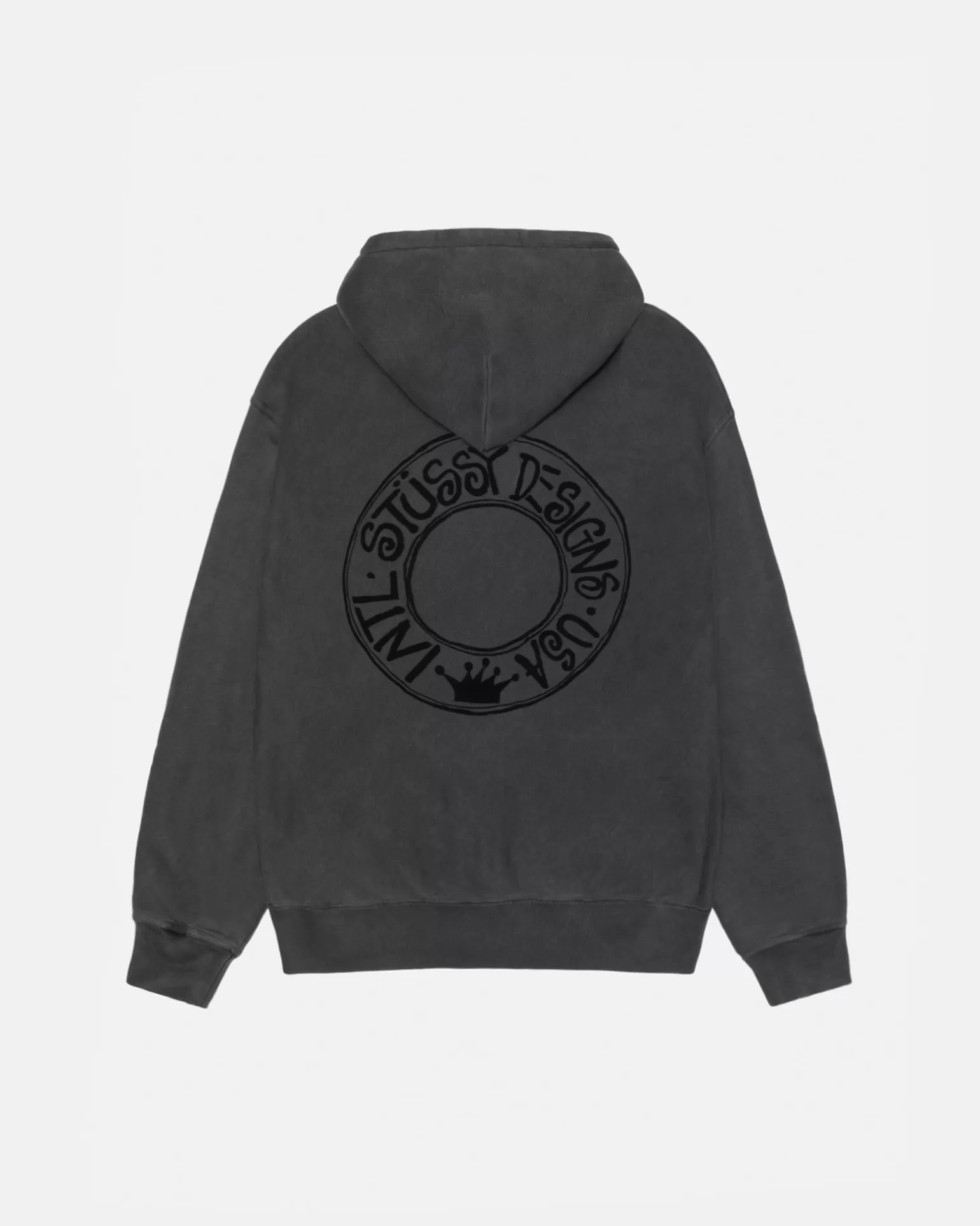 Cheap Stüssy BUANA ZIP HOODIE PIGMENT DYED Black