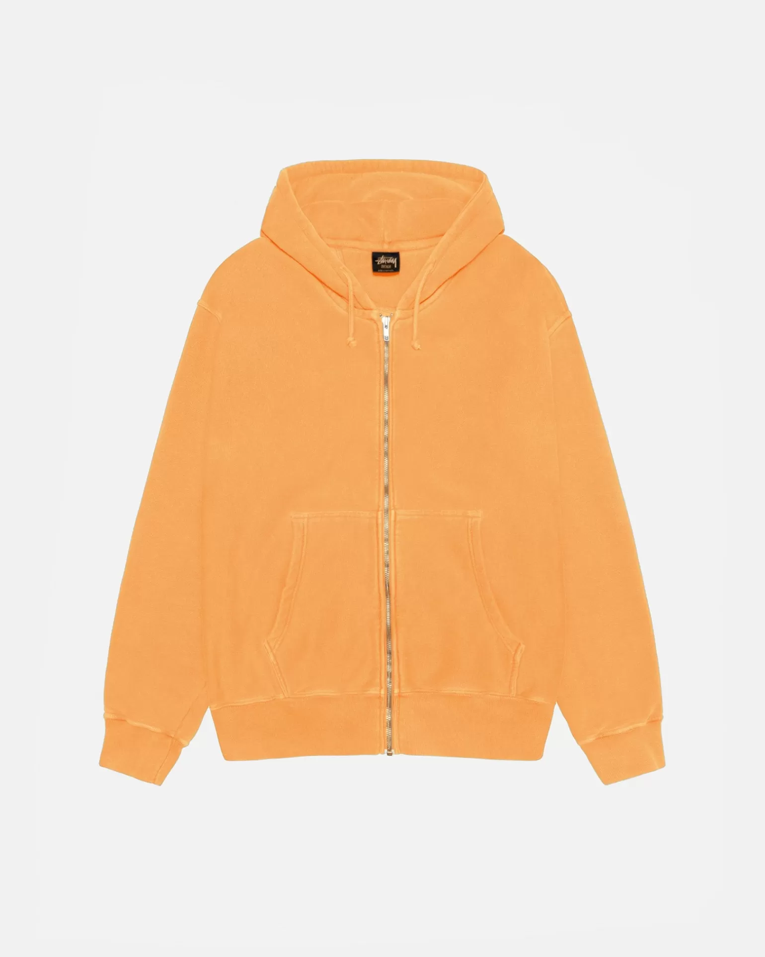 Cheap Stüssy BUANA ZIP HOODIE PIGMENT DYED Orange