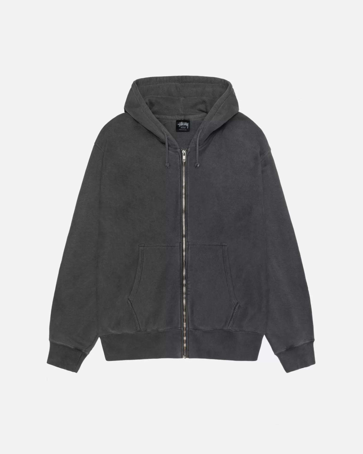 Cheap Stüssy BUANA ZIP HOODIE PIGMENT DYED Black