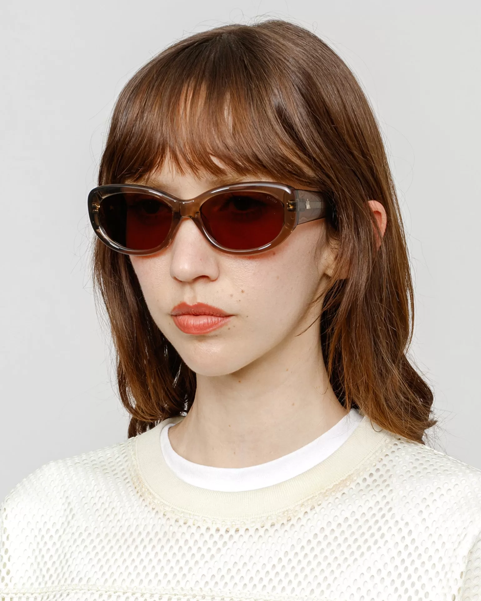 Fashion Stüssy JUNE SUNGLASSES Brown Crystal / Brown Lens