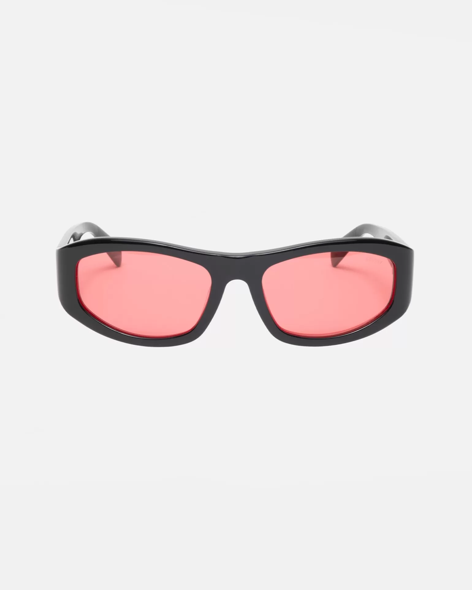 Cheap Stüssy LANDON SUNGLASSES Black/Crimson Red Lens