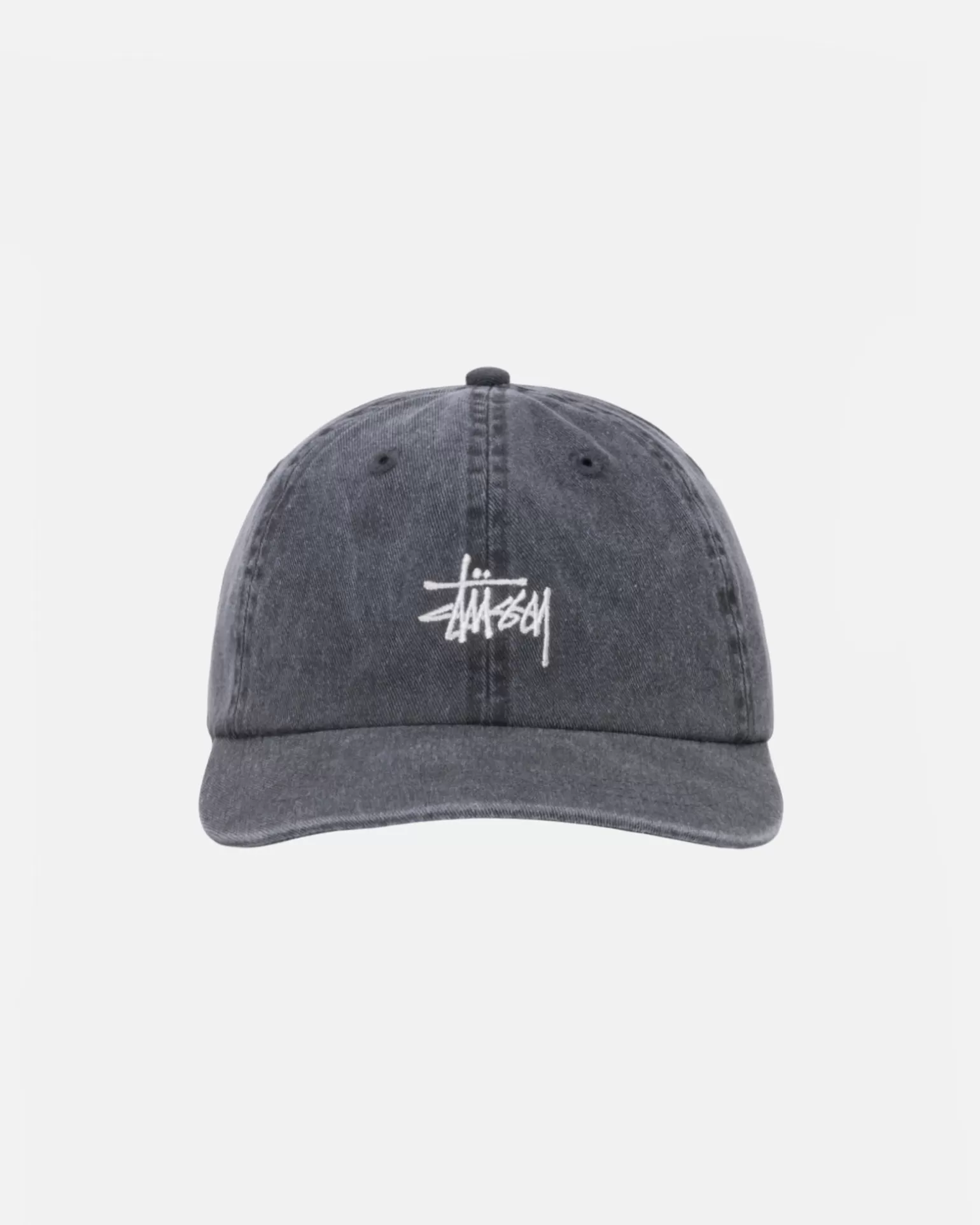 Best Sale Stüssy LOW PROFILE BASIC WASHED STRAPBACK Charcoal