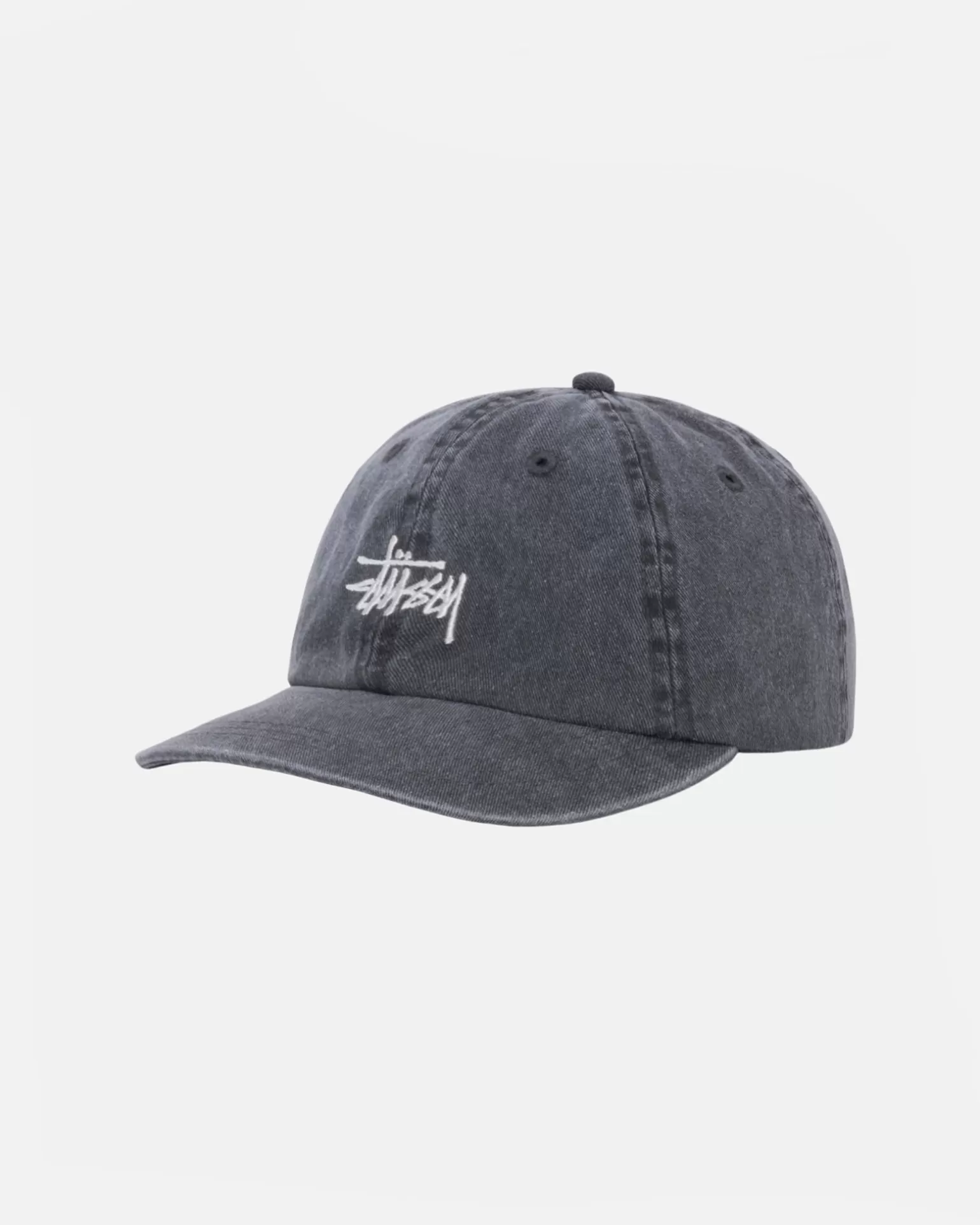 Best Sale Stüssy LOW PROFILE BASIC WASHED STRAPBACK Charcoal