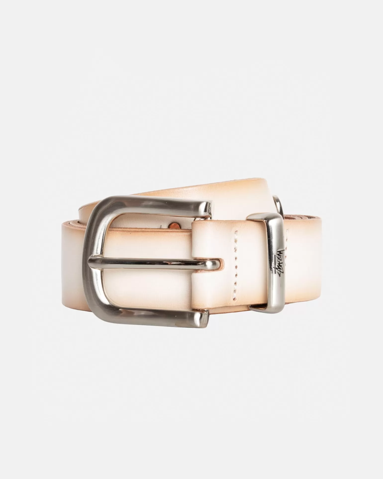 Shop Stüssy METAL S TIP BELT Bone