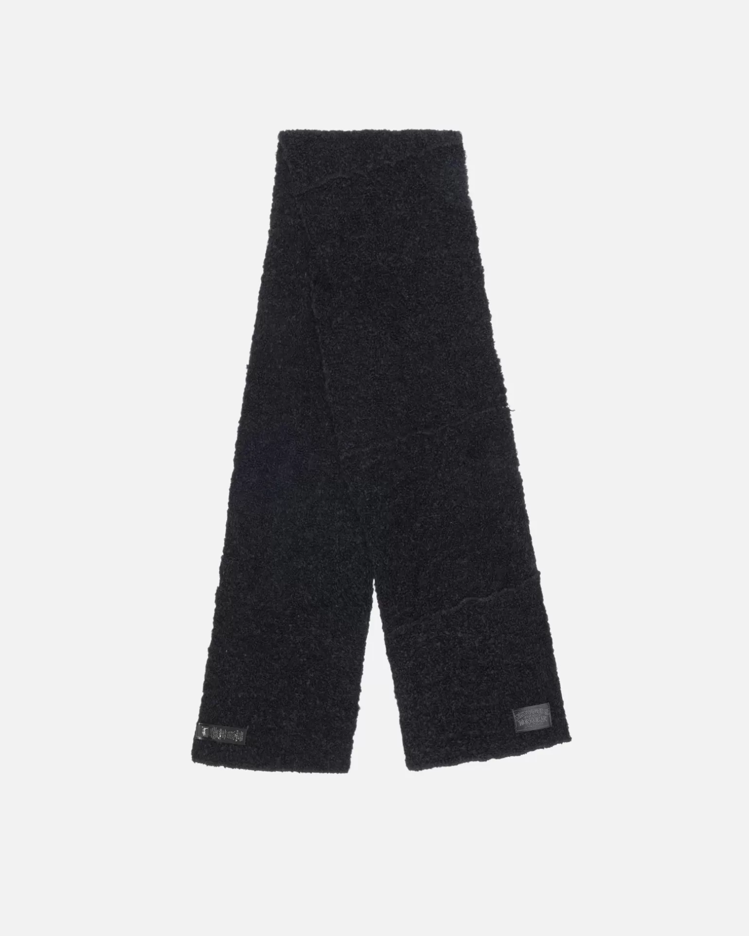 Cheap Stüssy PIECED ALPACA WOOL SCARF Black