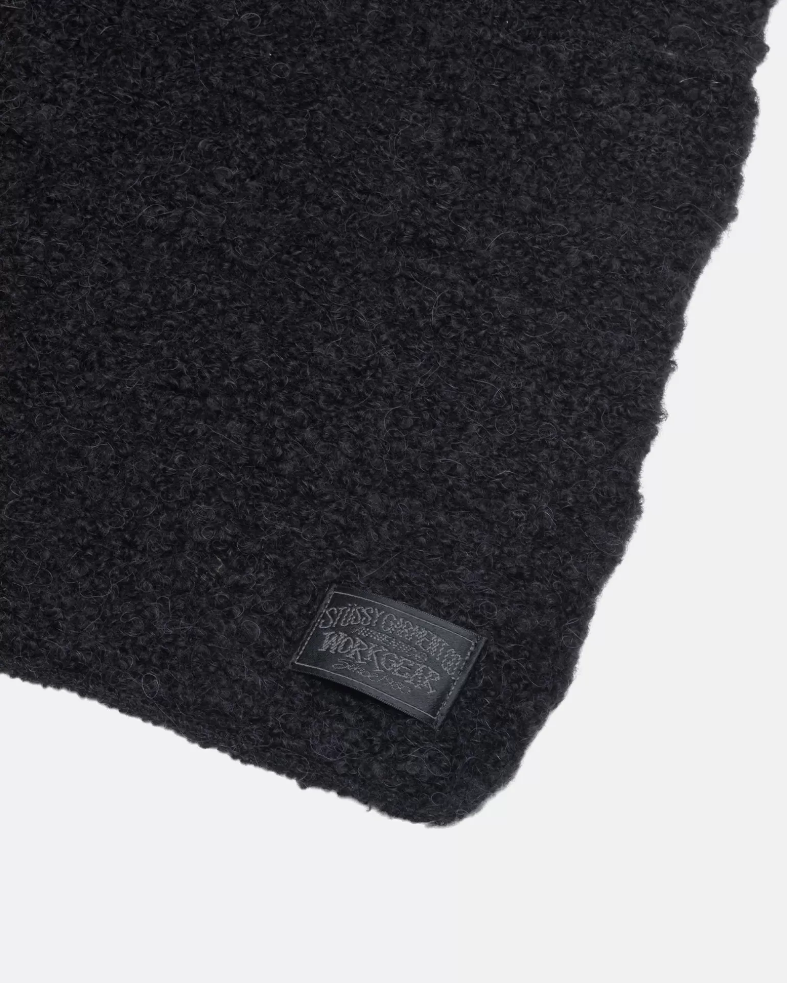 Cheap Stüssy PIECED ALPACA WOOL SCARF Black