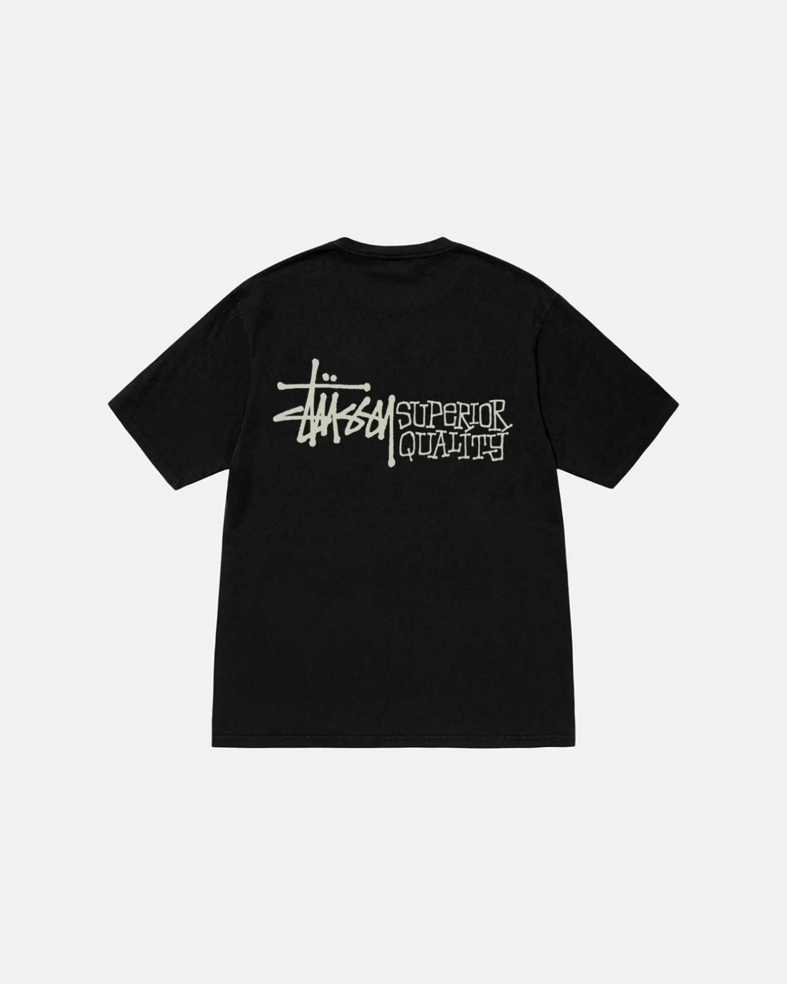 Discount Stüssy SUPERIOR QUALITY TEE PIGMENT DYED Black